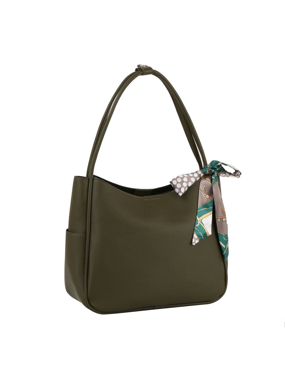 HR CORP - Calin Triple Comparmanets Tote with a Scarf