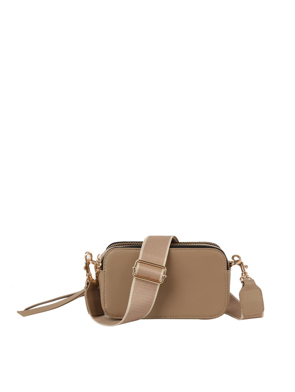 HR CORP - Calin collection Fashion double zip Cross-body Shoulder bag