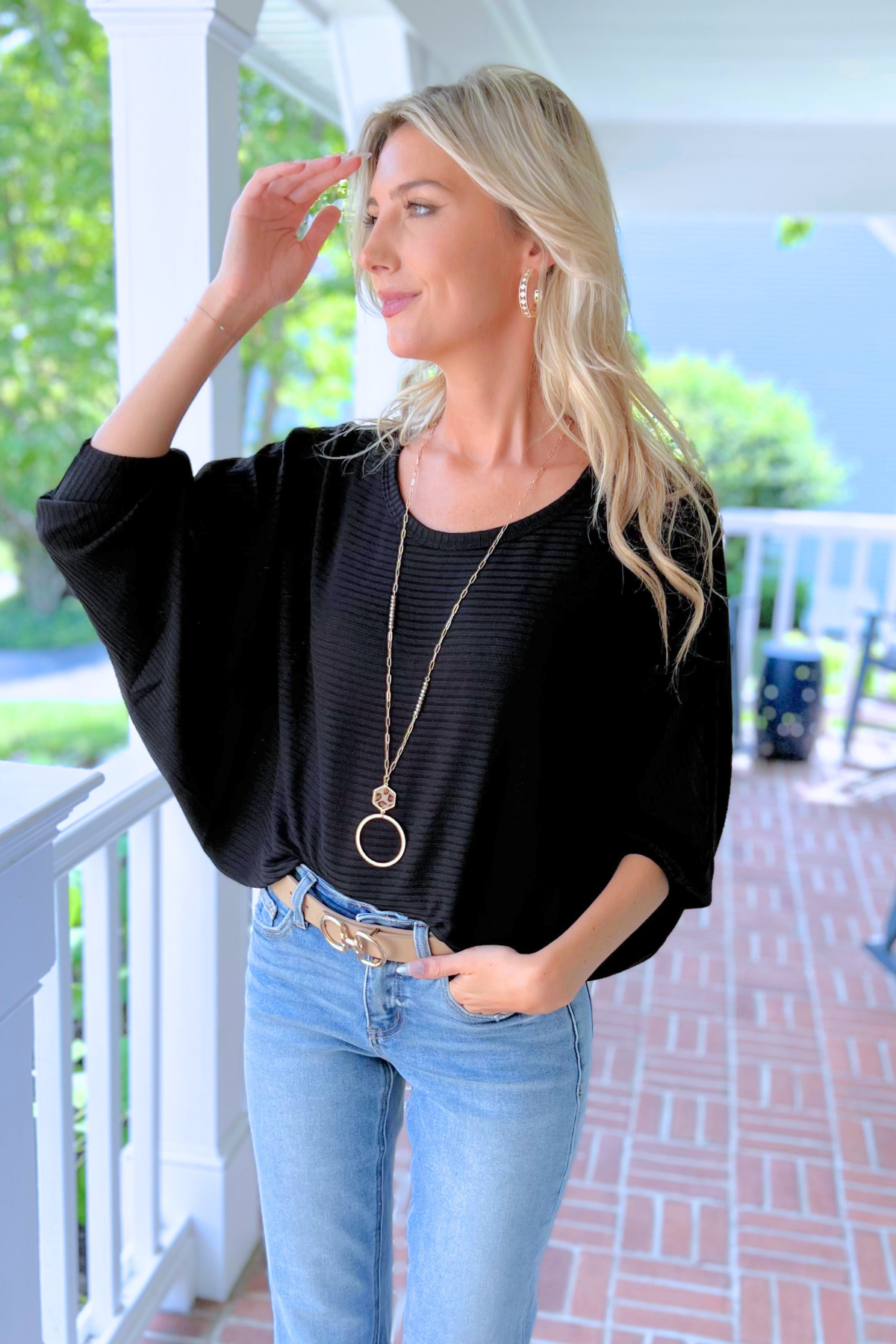 Kristen's New Favorite Dolman, Black (SHIPS IN 1-2 WEEKS)