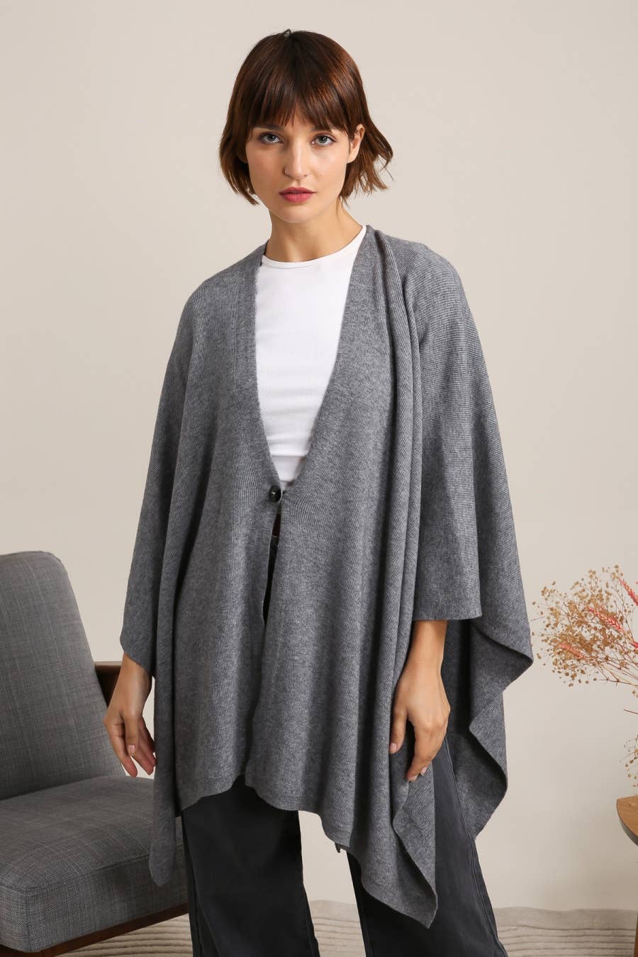 LÉA & LUC - CASHMERE BLEND KIMONO (SHIPS IN 3-4 WEEKS)