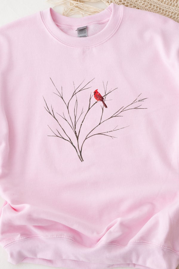 Cardinal in the Tree, Watercolor Collection, Super Soft