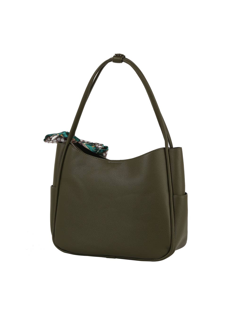 HR CORP - Calin Triple Comparmanets Tote with a Scarf