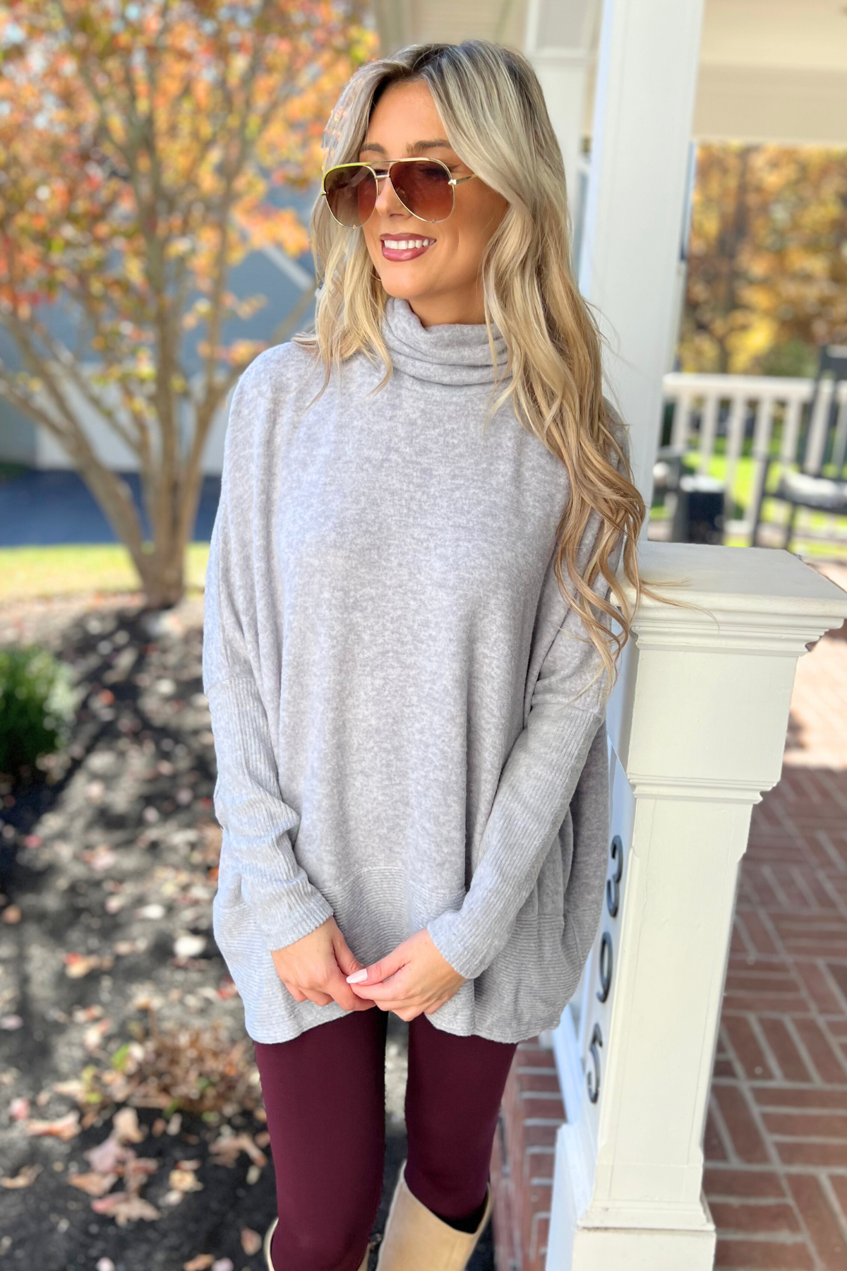 Wish You Were Here Tunic, H Grey (SHIPS IN 1-2 WEEKS) Black