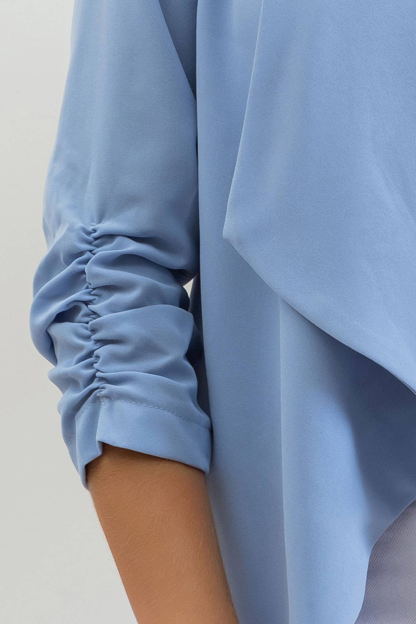 Blu Pepper - 3/4 ROUCHED SLEEVE BLAZER