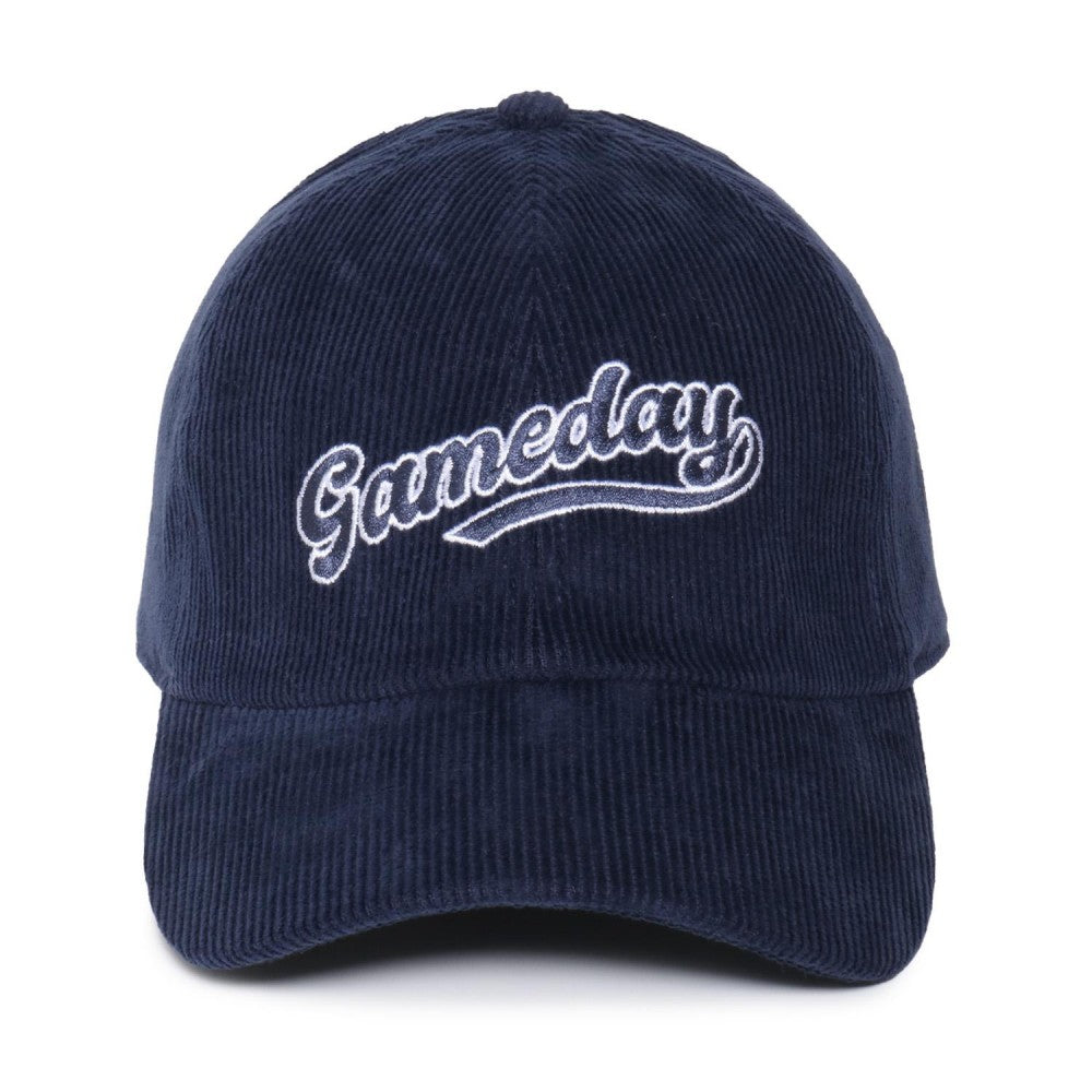Gameday Corduroy Baseball Hat, Black or Navy (SHIPS IN 1 WEEK)