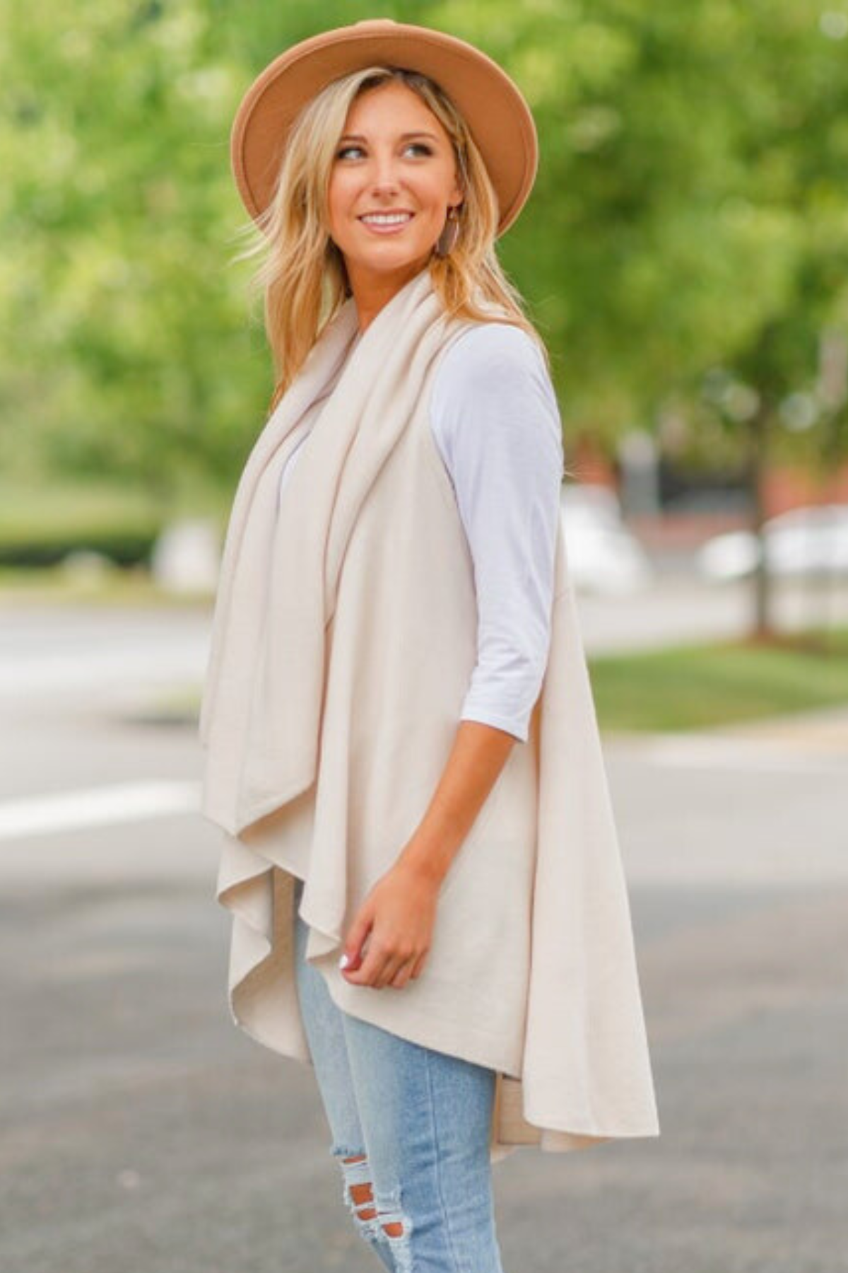 Can't Miss Me Wrap/Vest, Ivory (SHIPS IN 1-2 WEEKS)
