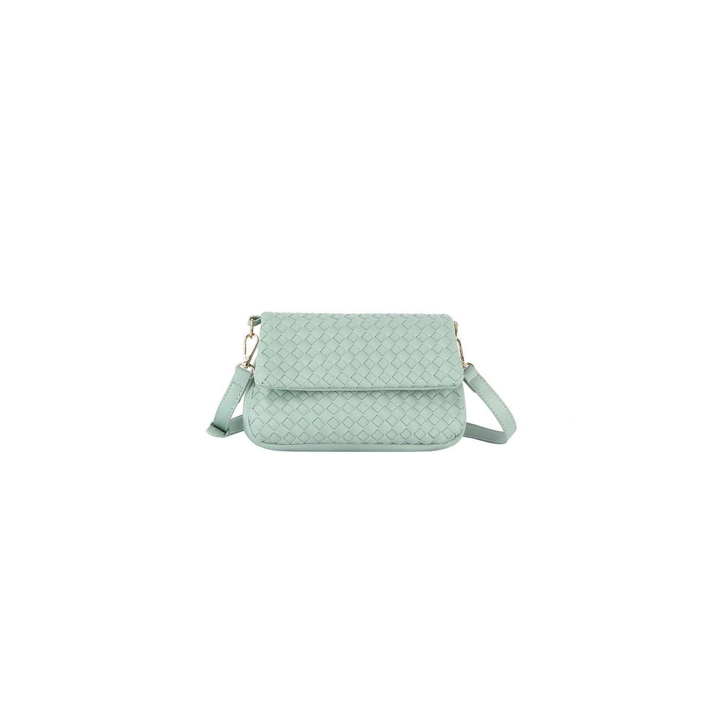 HR CORP - Ecostitch Weaved front flap crossbody