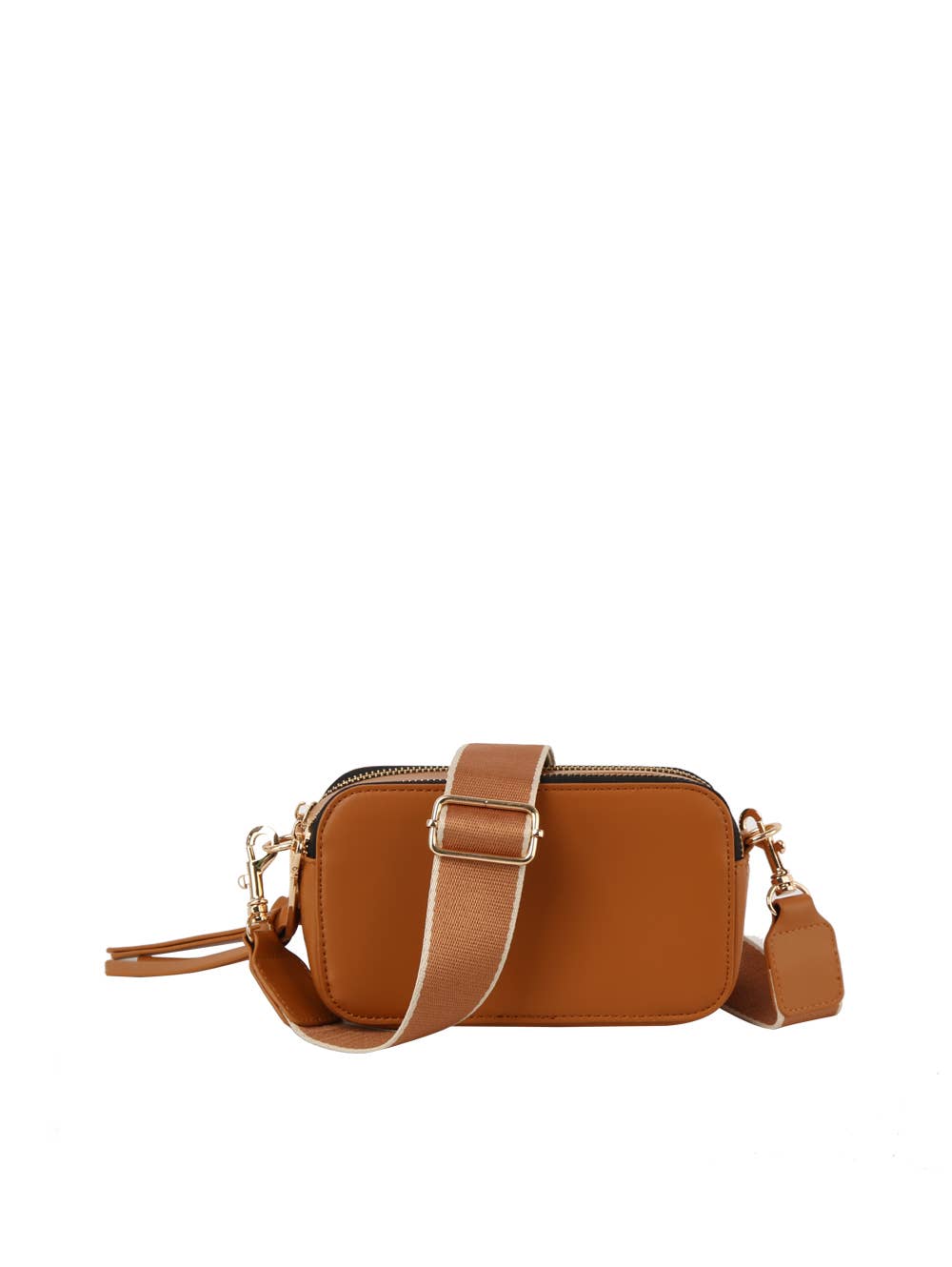 HR CORP - Calin collection Fashion double zip Cross-body Shoulder bag