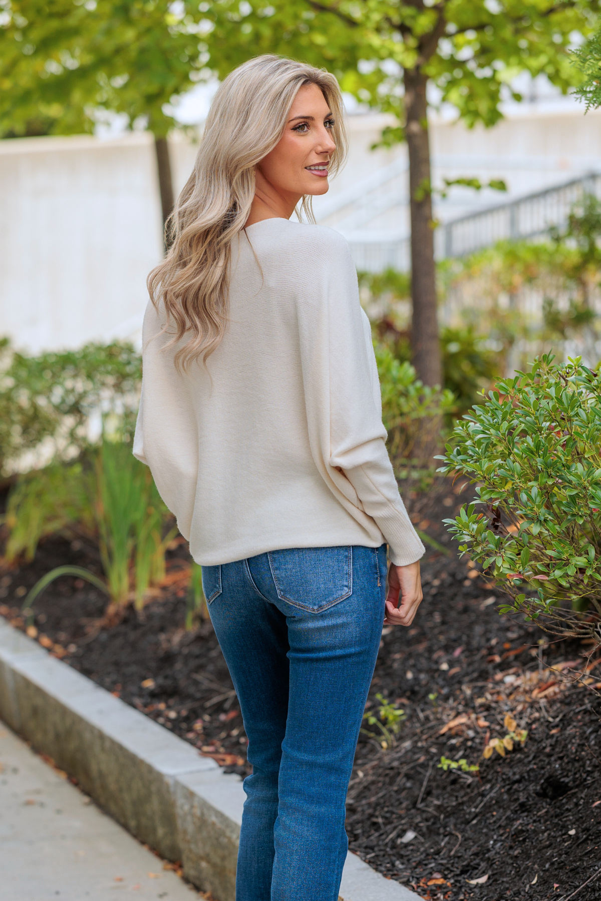 THE PERFECT CASHMERE BLEND SWEATER, Ivory (SHIPS IN 1 WEEK)