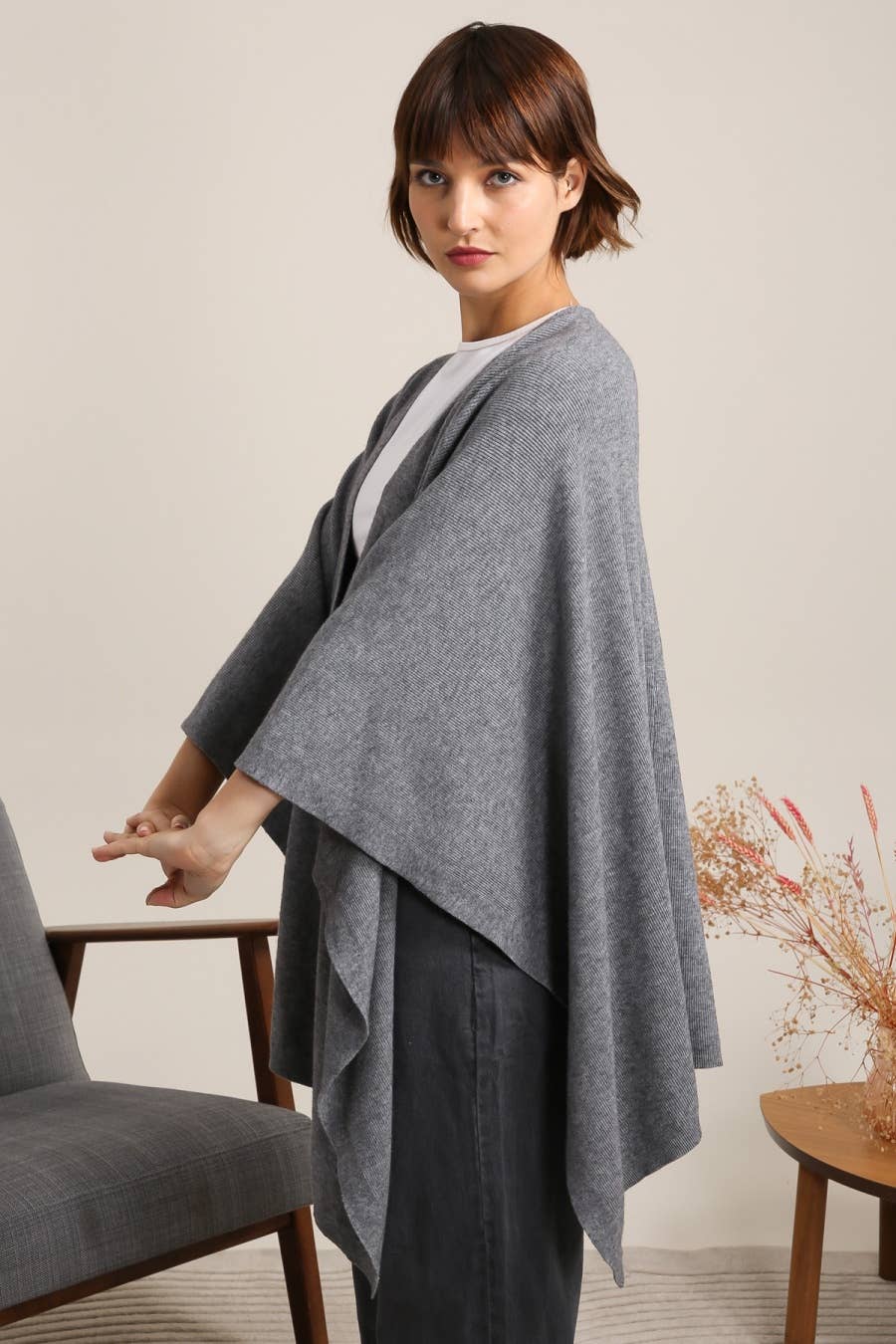 LÉA & LUC - CASHMERE BLEND KIMONO (SHIPS IN 3-4 WEEKS)