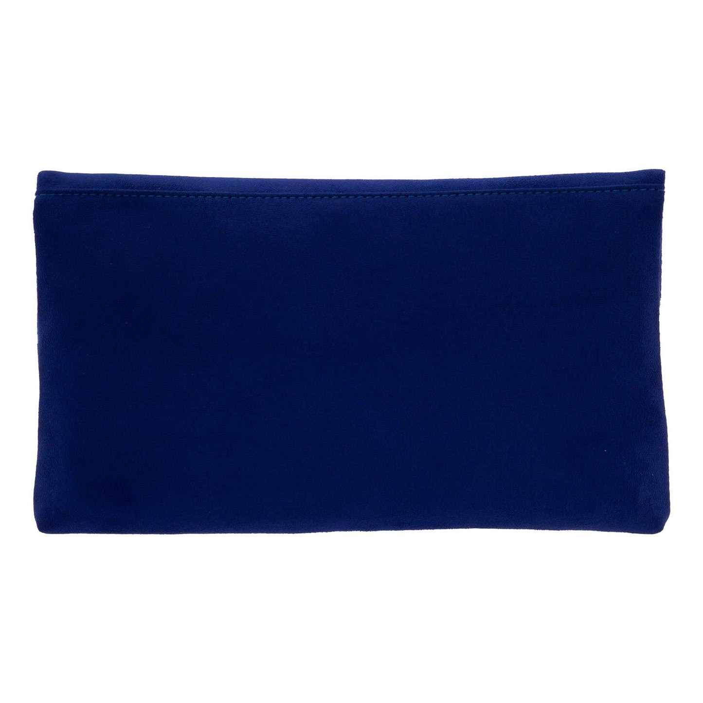 JNBFASHION.COM - Faux Micro Suede Foldover Clutch