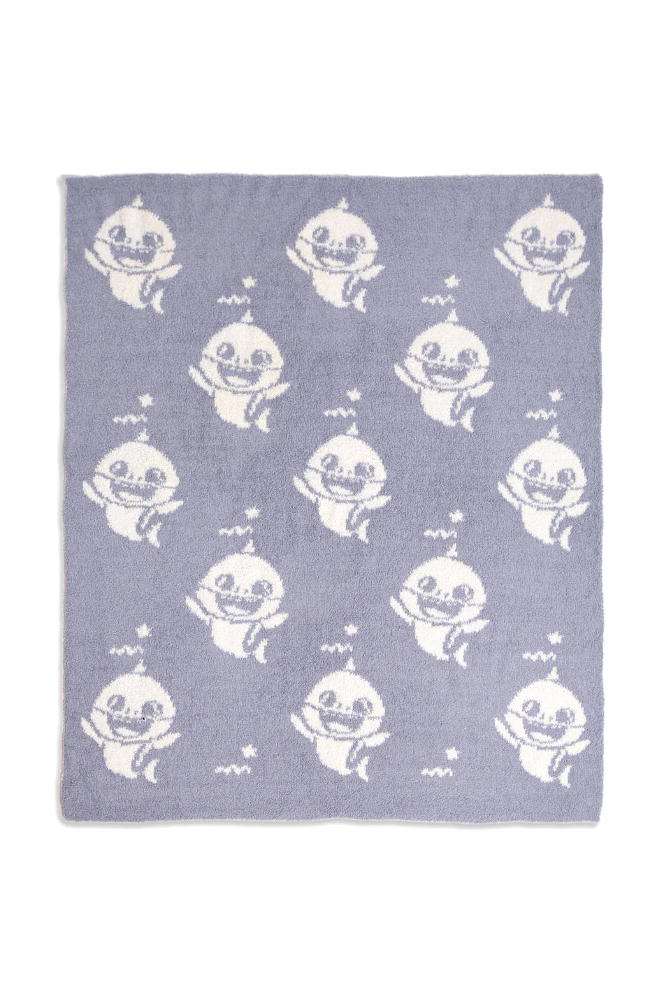Comfy Luxe Children's Knit Blanket, Shark, Blue (SHIPS IN 1-2 WEEKS)