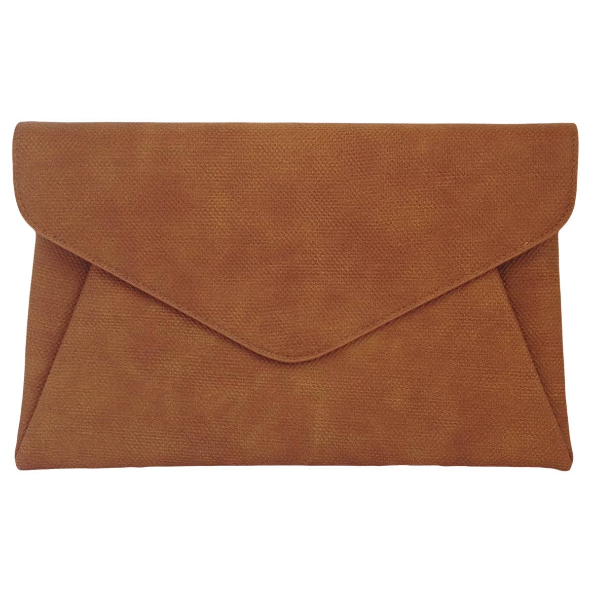 JNBFASHION.COM - Synthetic Leather Double Pocket Envelop Clutch