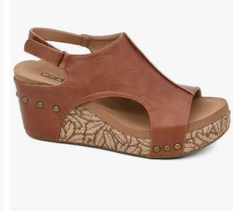 Corky's Carley, Cognac Floral Wrap