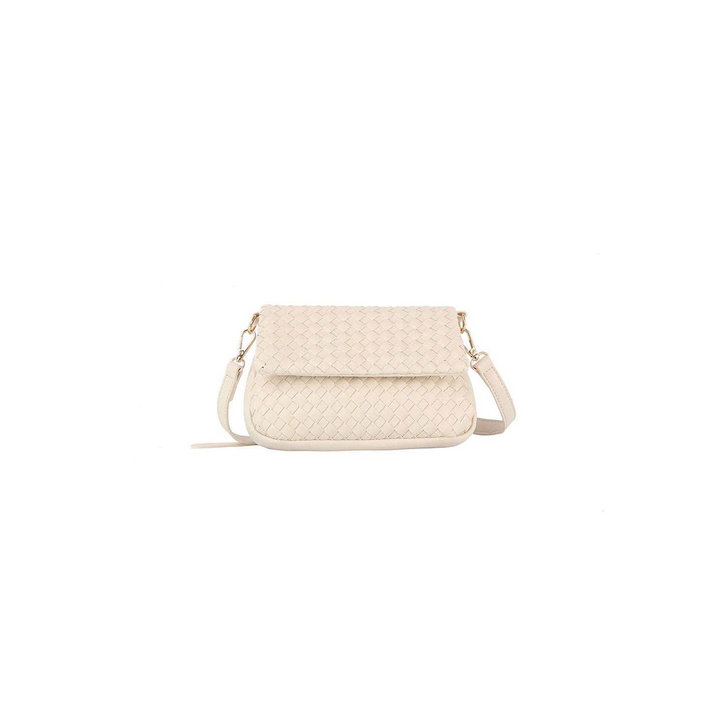 HR CORP - Ecostitch Weaved front flap crossbody