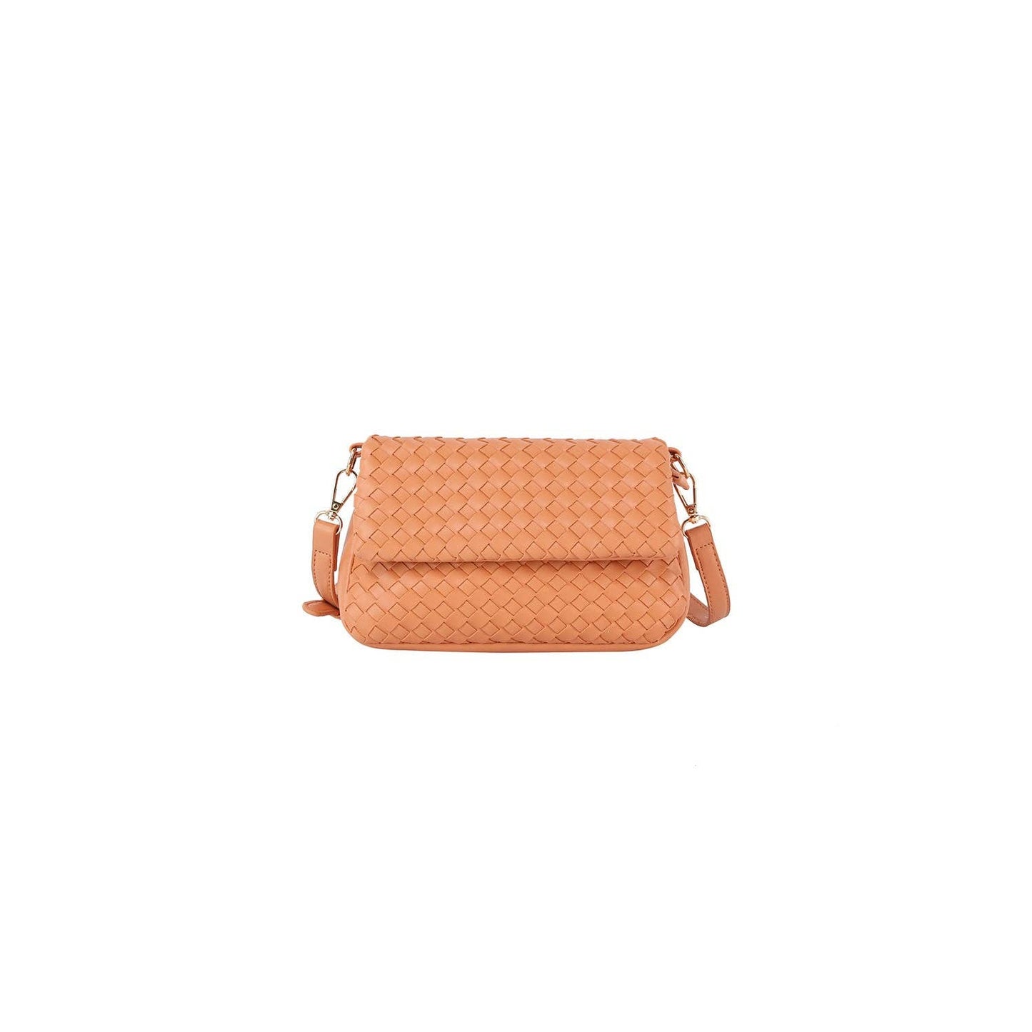 HR CORP - Ecostitch Weaved front flap crossbody