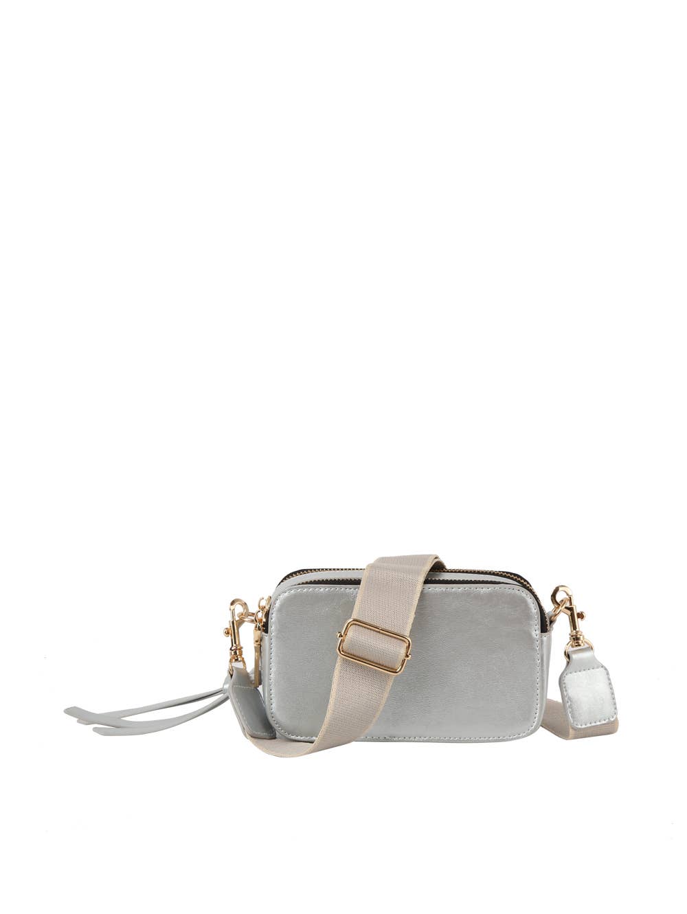 HR CORP - Calin collection Fashion double zip Cross-body Shoulder bag