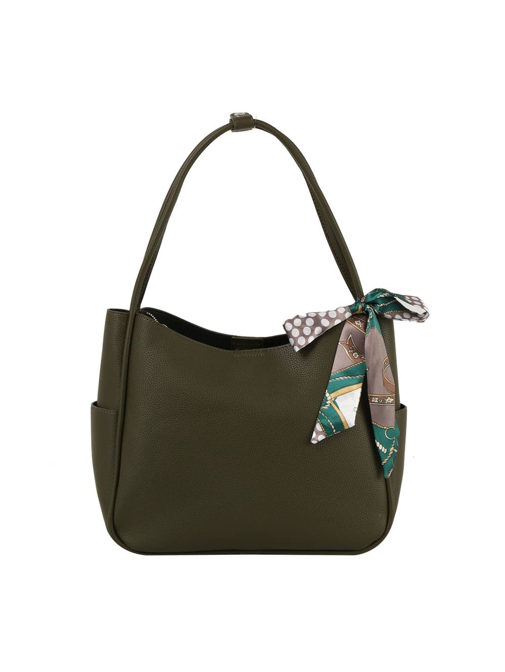 HR CORP - Calin Triple Comparmanets Tote with a Scarf