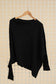 LÉA & LUC - ASYMETRICAL CASHMERE BLEND SWEATER (SHIPS IN 3-4 WEEKS)