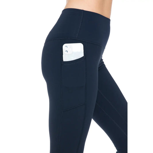 The Kimmie Fleece Pocket Leggings, Navy (SHIPS IN 1-2 WEEKS)