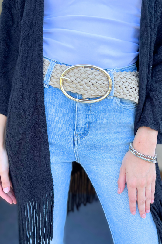 Leto Accessories - Wide Braided Belt – Great for Dresses & Casual Outfits
