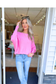 THE PERFECT CASHMERE BLEND SWEATER, Lt Fuchsia  (IN STOCK!)