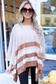 Two Tone Stripe Poncho