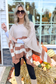 Two Tone Stripe Poncho