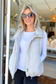 Blu Pepper - SOLID ZIP UP PUFFER VEST, CEMENT