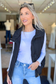 Blu Pepper - SOLID ZIP UP PUFFER VEST, BLACK
