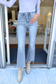 Lovervet by VERVET - HIGH RISE UNEVEN RAW HEM KICK FLARE JEANS LV1831