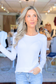 Pure Comfort Viscose Ribbed Long Sleeve Top, White