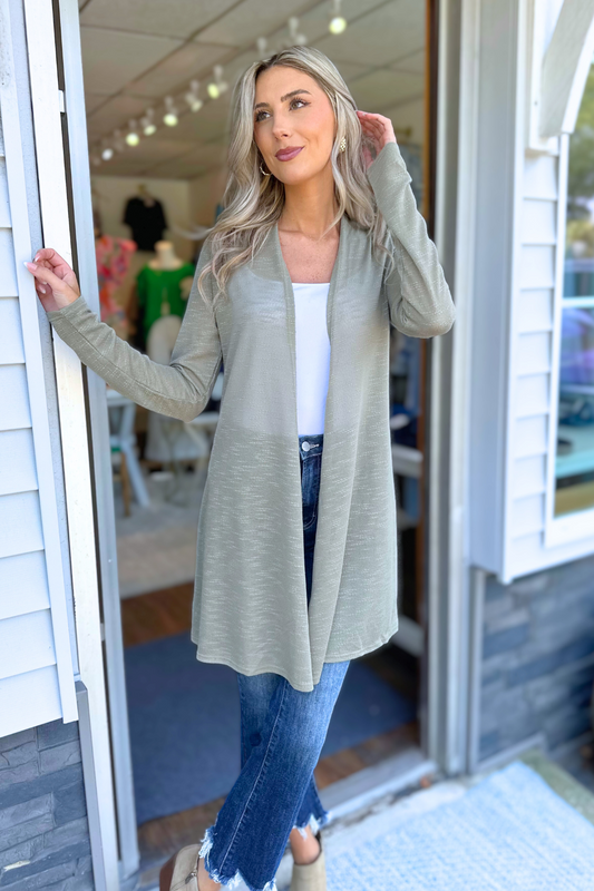 Chris & Carol Apparel - Slub Knit Cardigan