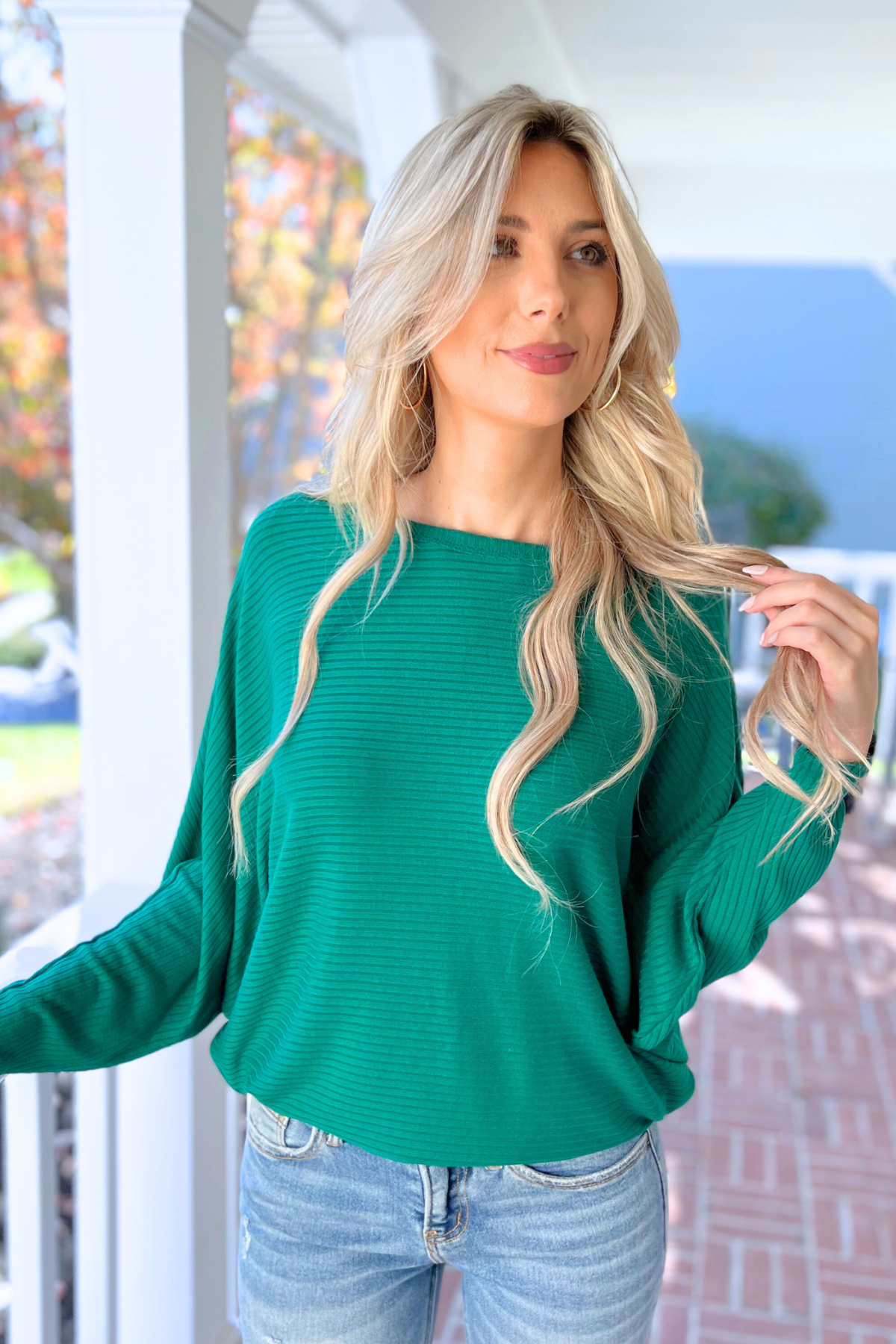 Kristen's New Favorite Dolman, Dk Green   (SHIPS IN 1-2 WEEKS)
