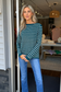 STACCATO - STRIPED WAFFLE SWEATER : TEAL