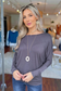 MOA COLLECTION - Women's Casual Solid Color Dolman Sleeve Top