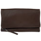 JNBFASHION.COM - Women's Vegan Leather Zipper Foldover Clutch Purse with Tass