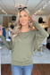 MOA COLLECTION - Women's Casual Solid Color Dolman Sleeve Top