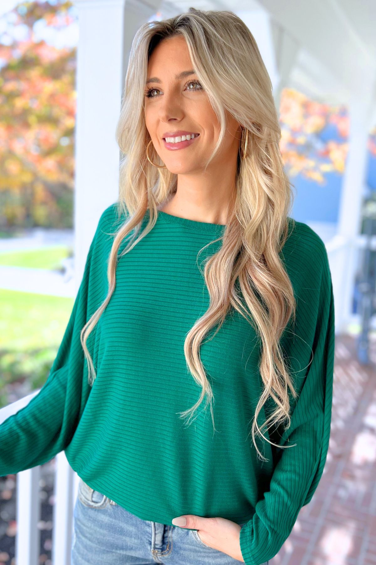 Kristen's New Favorite Dolman, Dk Green   (SHIPS IN 1-2 WEEKS)