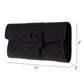 JNBFASHION.COM - Synthetic Leather Belted Envelope Clutch