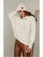 THE PERFECT CASHMERE BLEND TURTLENECK SWEATER, Ivory (SHIPS IN 2-3 WEEKS)