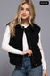 Active USA - Notched Collar Soft Felt Zip Up Vest