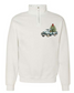 1/4 Zip Vintage Red or Green Truck, White or Grey Sweatshirt