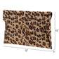 JNBFASHION.COM - Faux Fur Leopard Print Double Pocket Clutch