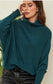 THE PERFECT CASHMERE BLEND TURTLENECK SWEATER, Dk Green (SHIPS IN 2-3 WEEKS)