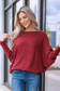 THE PERFECT CASHMERE BLEND SWEATER, Bordeaux   (IN STOCK!)