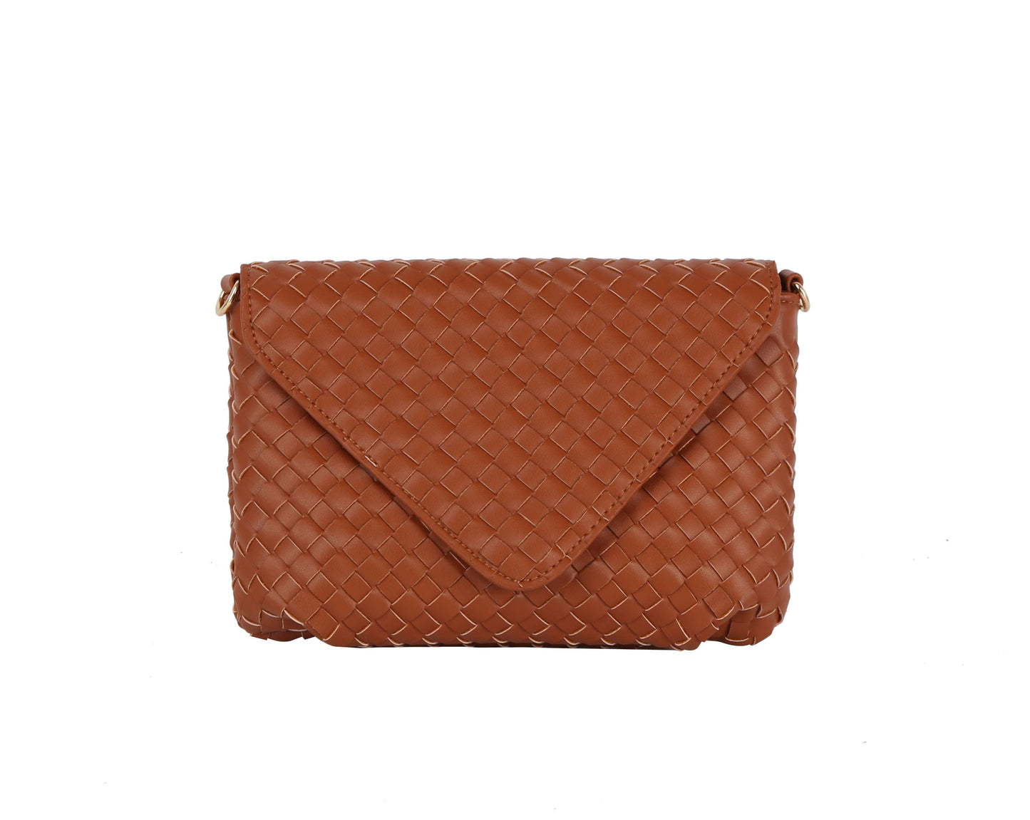 HR CORP - Ecostitch woven envelope clutch crossbody bag