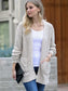 Popcorn Cardigan, Sand Beige