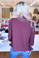 MOA COLLECTION - Casual Open Front Draped Solid Blazer Jacket, PLUM (SHIPS IN 2-3 WEEKS)