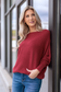 THE PERFECT CASHMERE BLEND SWEATER, Bordeaux   (IN STOCK!)
